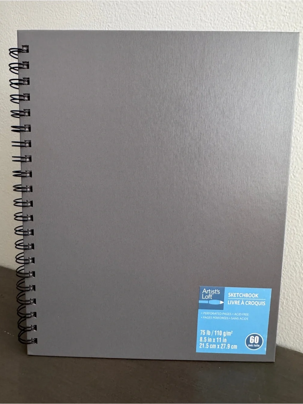 🎨Artist's Loft Gray Spiral-Bound Sketchbook